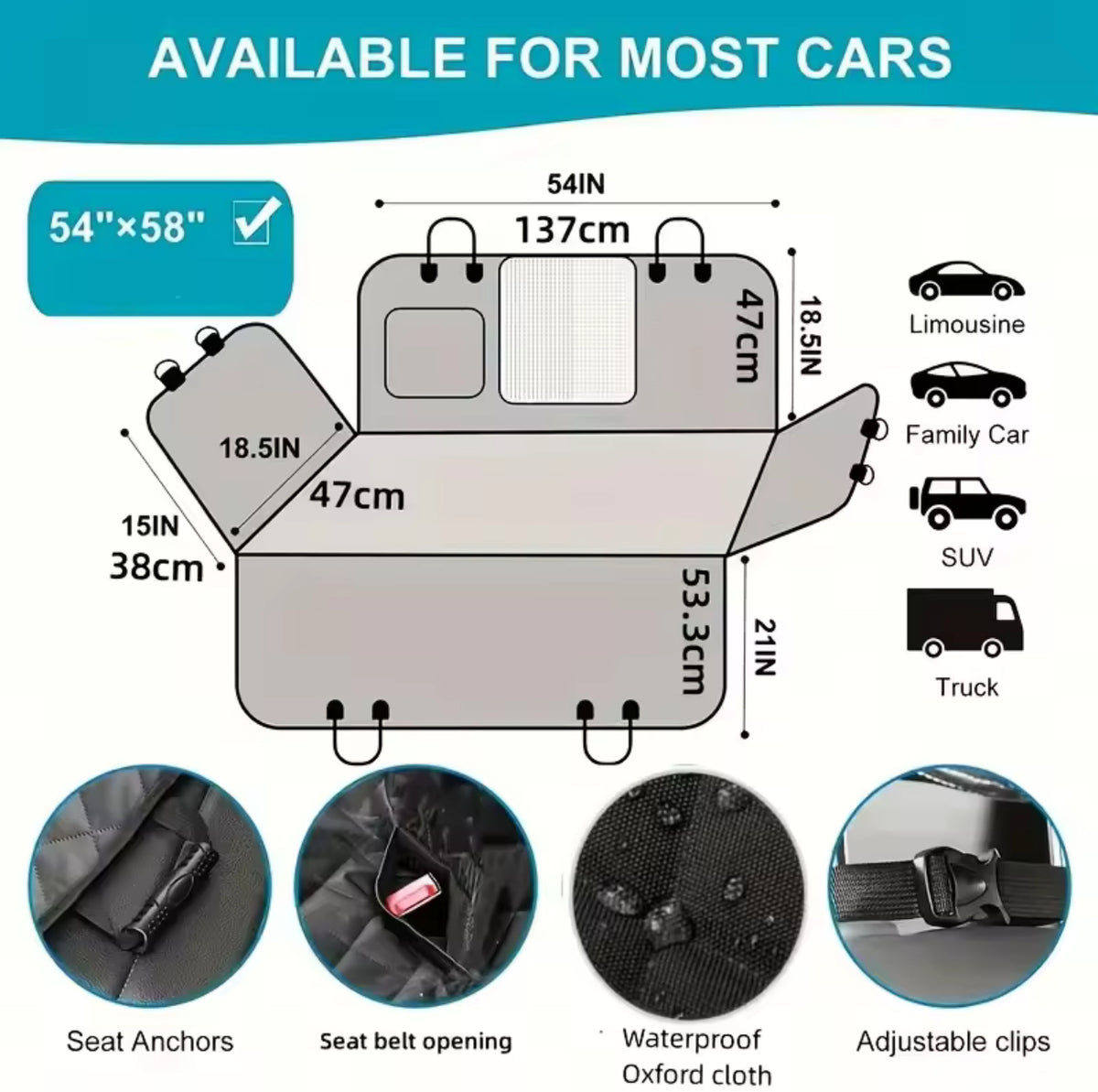 Pet Car Seat Cover Waterproof