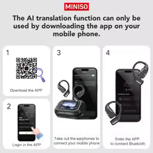 M98 AI Translator Wireless Earphones