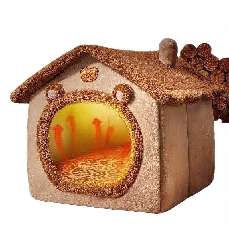 Semi-Enclosed Cute Pet Kennel