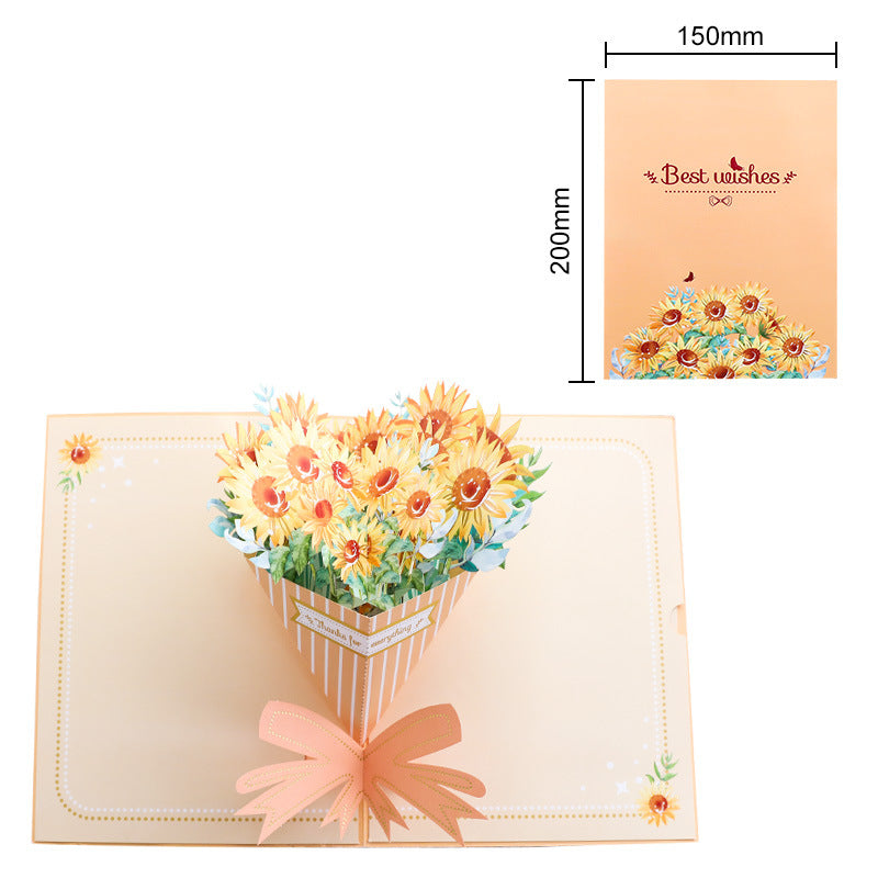 Handmade 3D Floral Pop-Up Cards