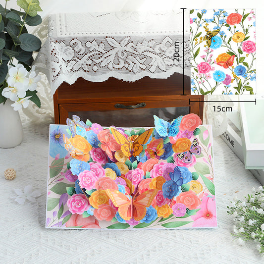Handmade 3D Floral Greeting Card
