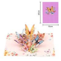Handmade 3D Floral Pop-Up  Cards