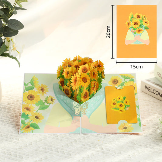 Handmade 3D Floral Greeting Card