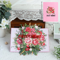 Handmade 3D Floral Greeting Card