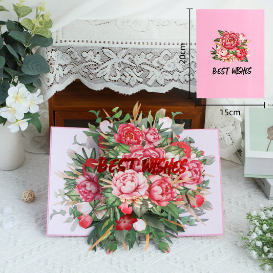 Handmade 3D Floral Greeting Card