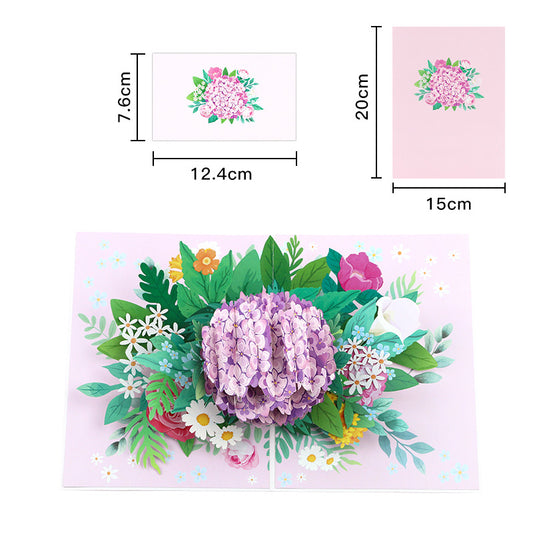 Handmade 3D Floral Pop-Up  Cards