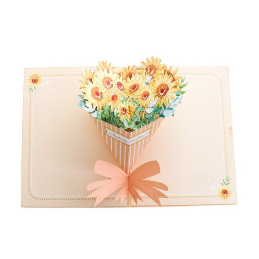 Handmade 3D Floral Pop-Up  Cards