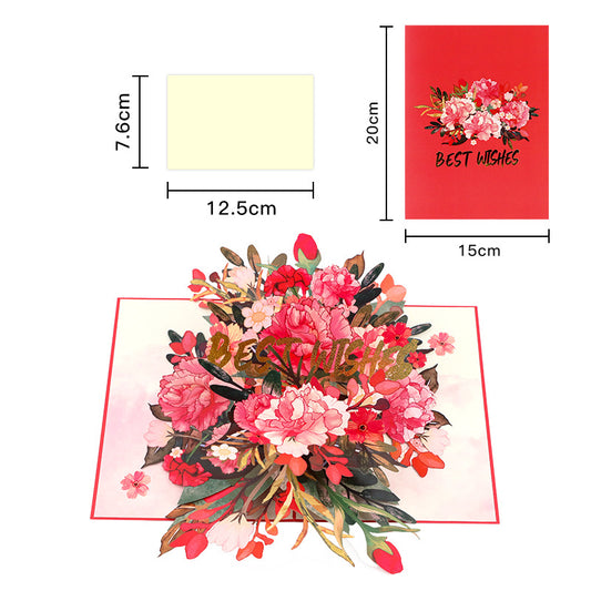 Handmade 3D Floral Greeting Card