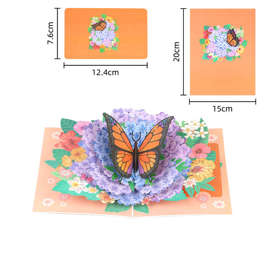 Handmade 3D Floral Greeting Card