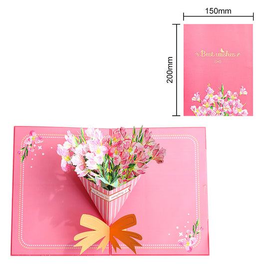 Handmade 3D Floral Greeting Card