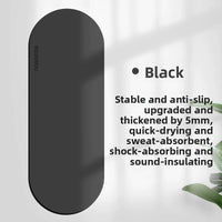 Thickened oval rubber yoga mat