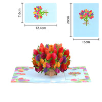 Handmade 3D Floral Pop-Up  Cards