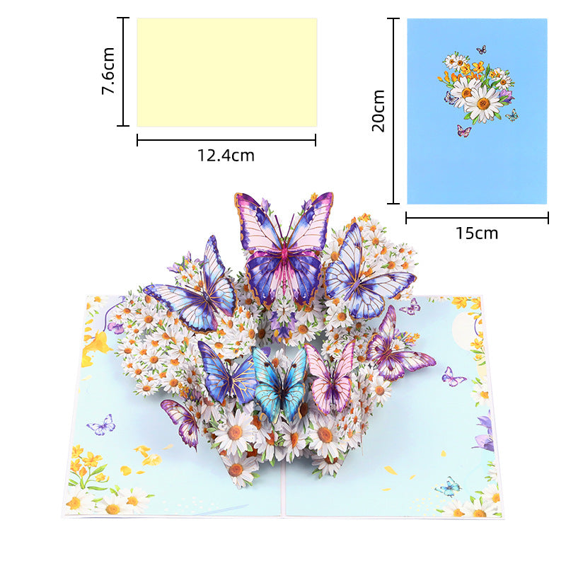 Handmade 3D Floral Greeting Card