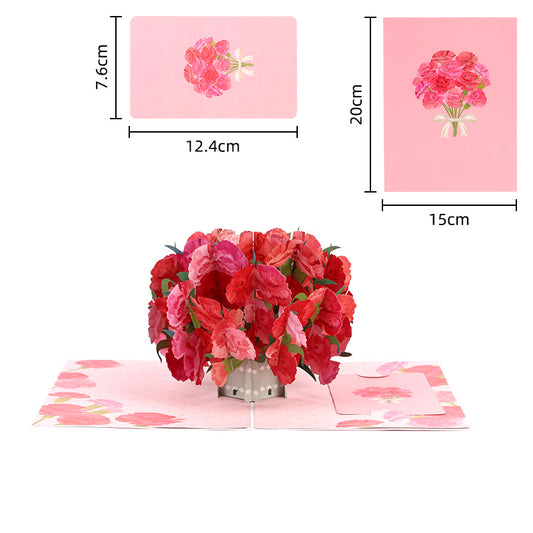 Handmade 3D Floral Greeting Card