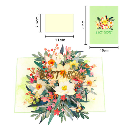 Handmade 3D Floral Greeting Card