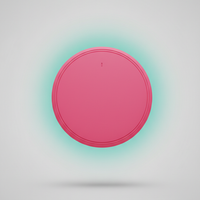 Mini Wireless Charging Pad in Punch Pink