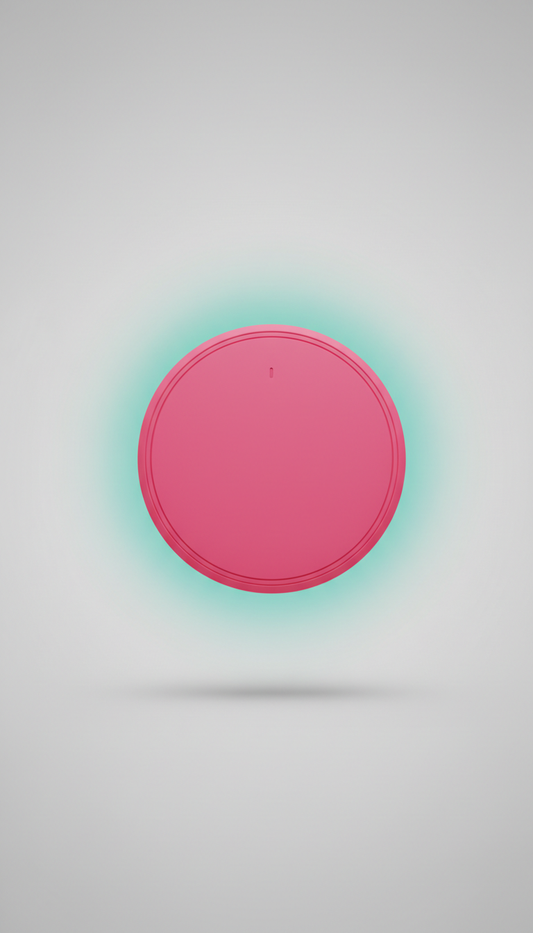 Mini Wireless Charging Pad in Punch Pink