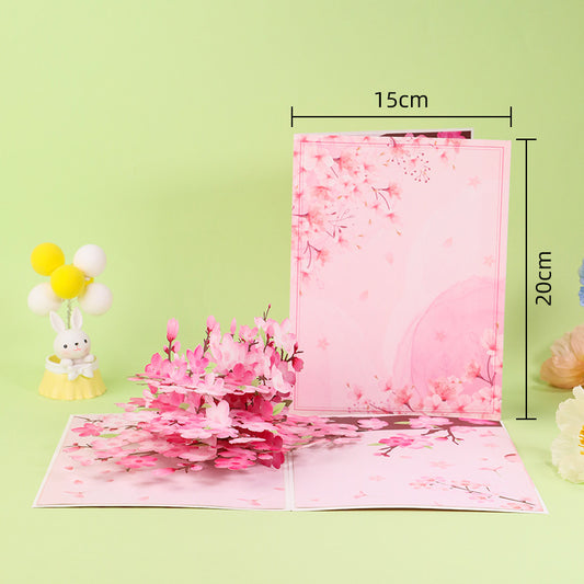 Handmade 3D Floral Pop-Up  Cards