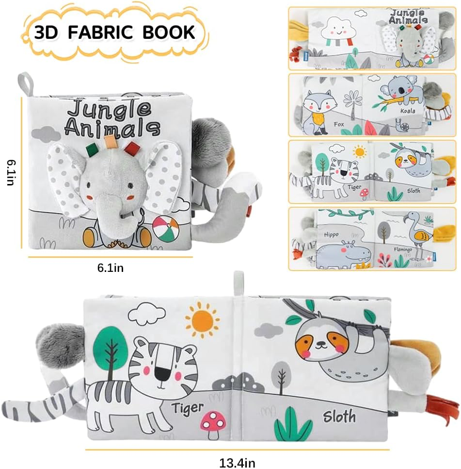 Soft Baby Sensory Cloth Book