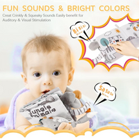 Soft Baby Sensory Cloth Book