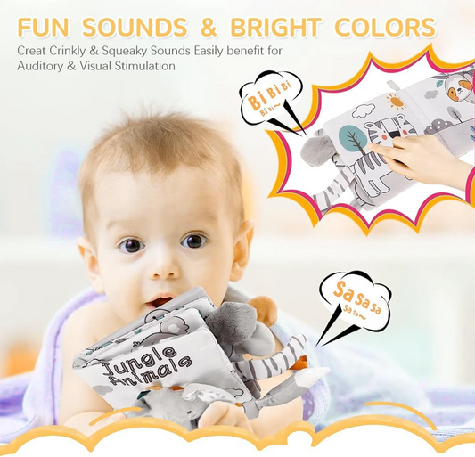Soft Baby Sensory Cloth Book