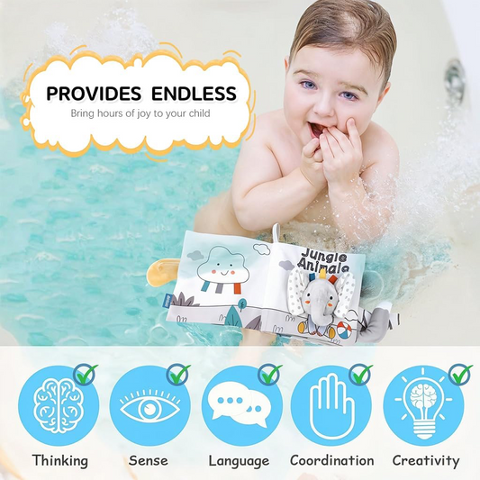 Soft Baby Sensory Cloth Book