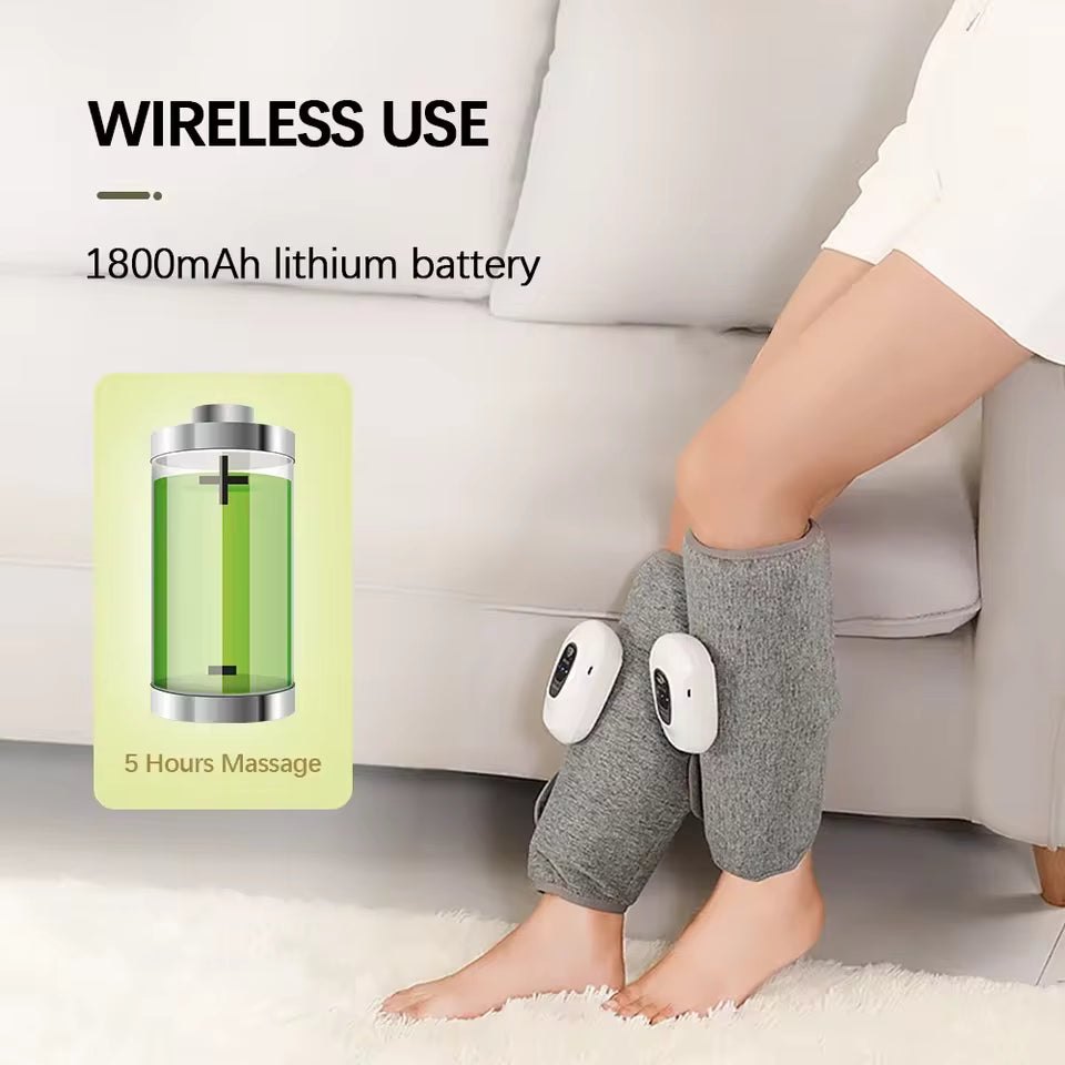 wireless air compression leg massager