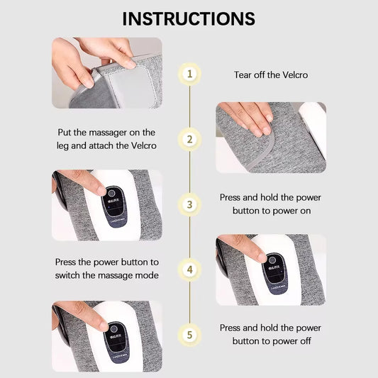 wireless air compression leg massager