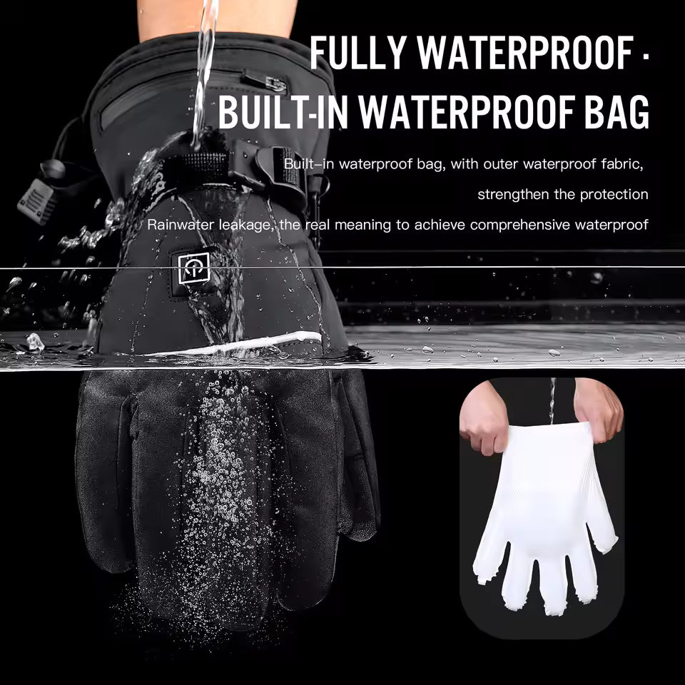 Electric Heated Motorcycle Winter Gloves