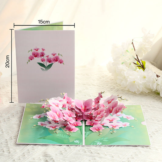 Handmade 3D Floral Pop-Up  Cards