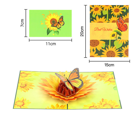 Handmade 3D Floral Greeting Card
