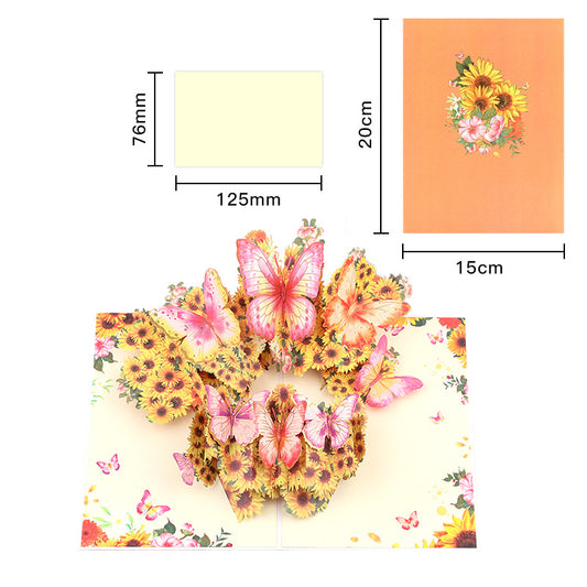 Handmade 3D Floral Pop-Up  Cards