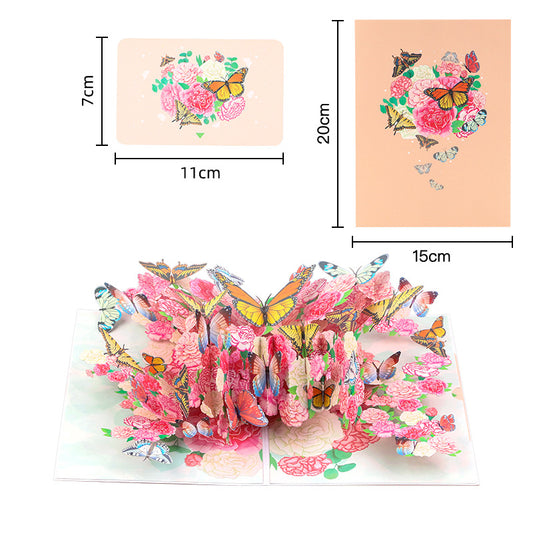 Handmade 3D Floral Greeting Card