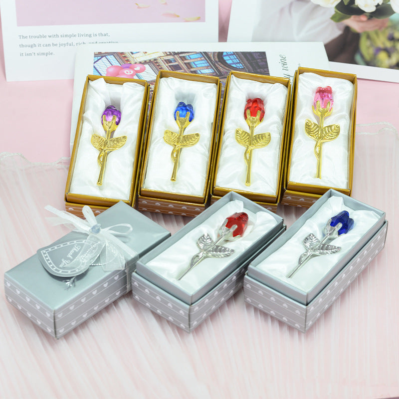 Crystal Rose Ornament